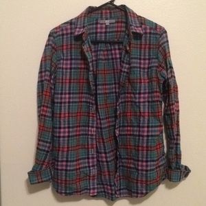 Uniqlo Flannel Plaid Shirt Womens M